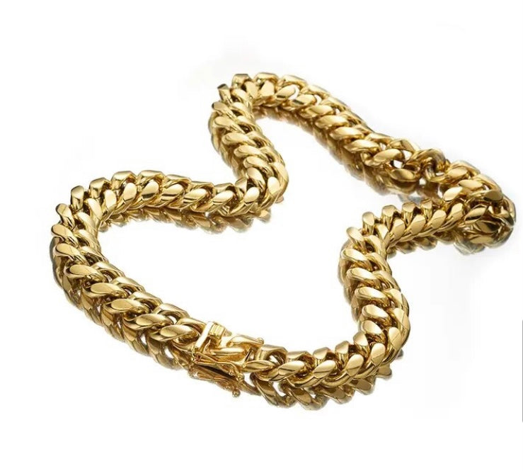 Classic Stainless Steel Cuban Link Chain