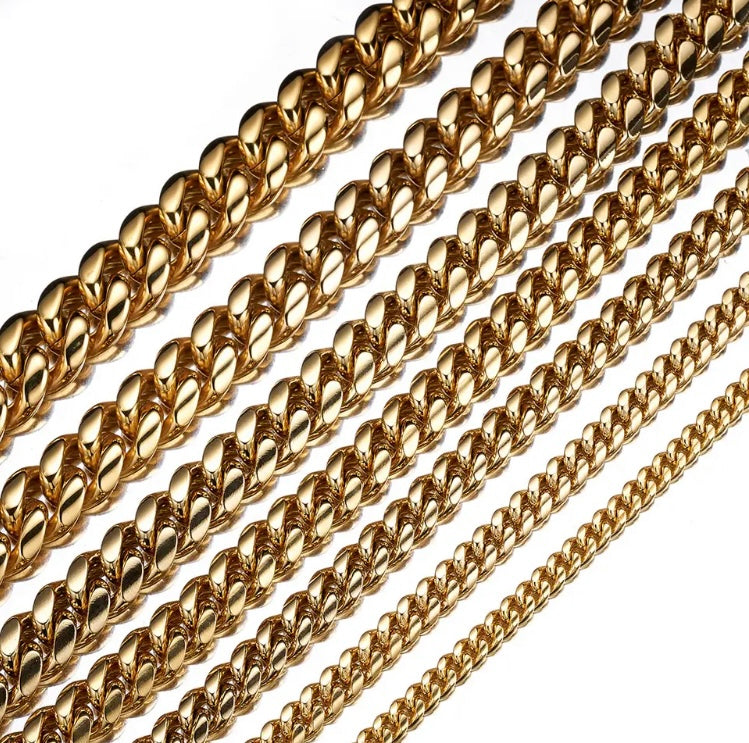 Classic Stainless Steel Cuban Link Chain